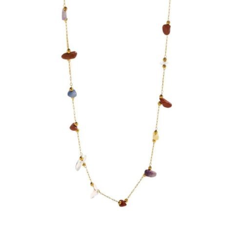 Gemstone Constellation 18K Gold Multi-Stone Jewelry Set