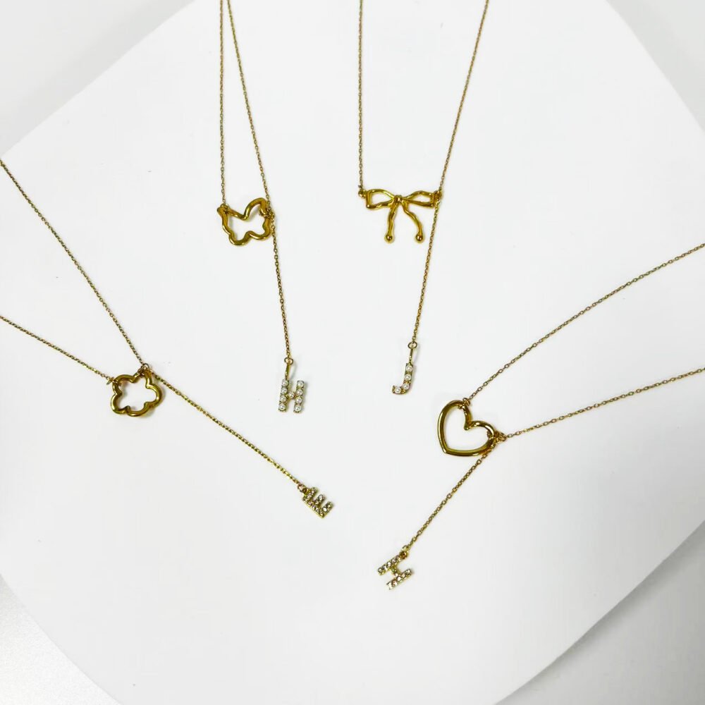 Initial Charm Personalized Pendant Necklace - Image 6