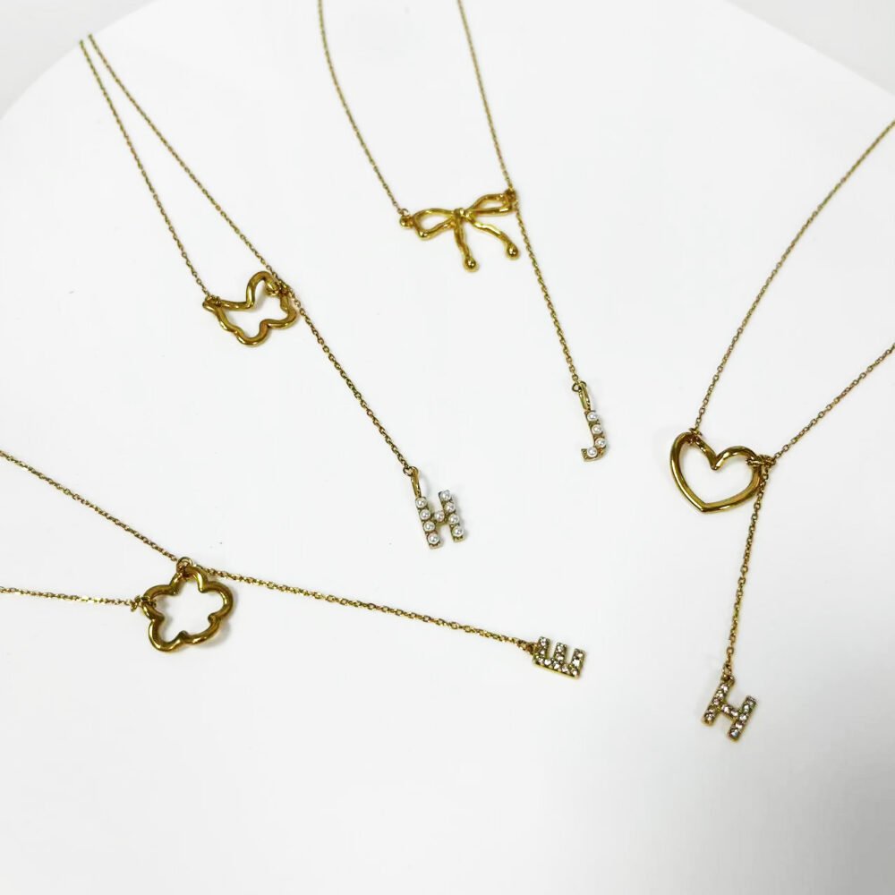Initial Charm Personalized Pendant Necklace - Image 7