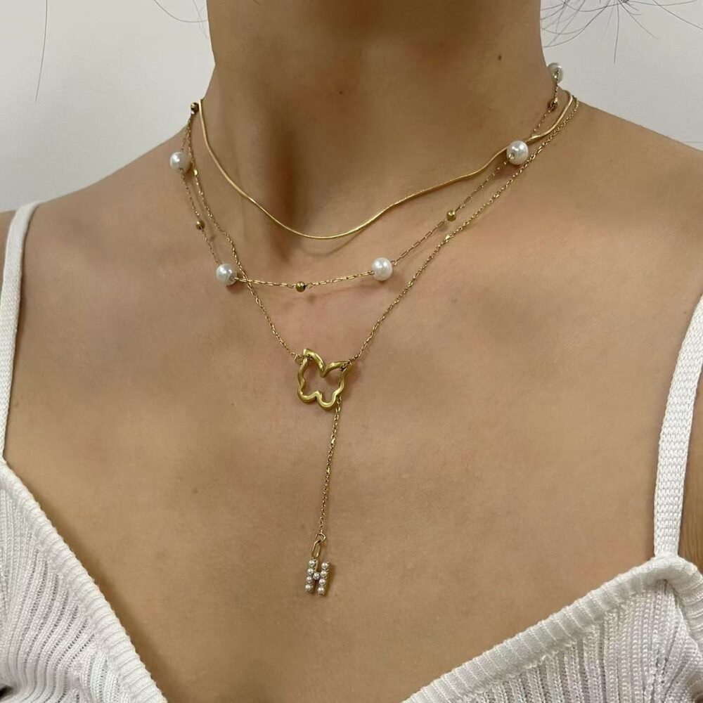 Initial Charm Personalized Pendant Necklace - Image 4