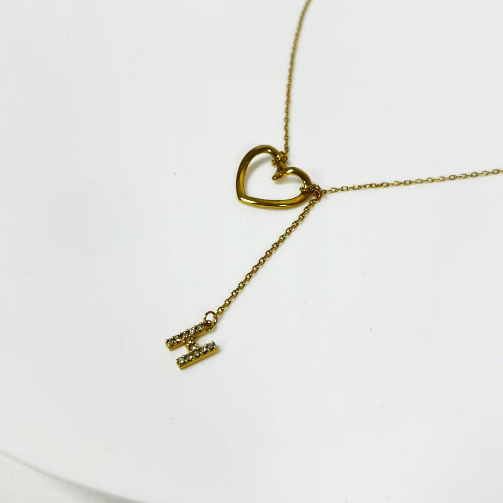 Initial Charm Personalized Pendant Necklace - Image 12