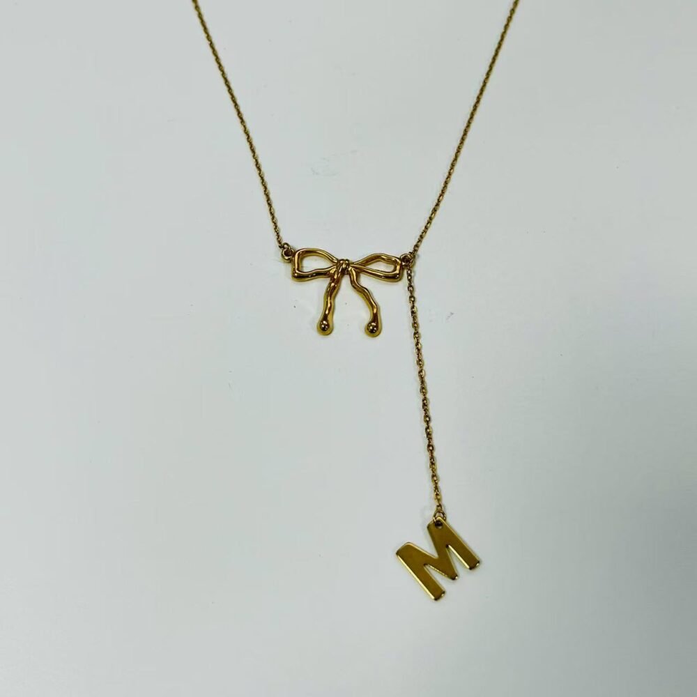 Initial Charm Personalized Pendant Necklace - Image 13