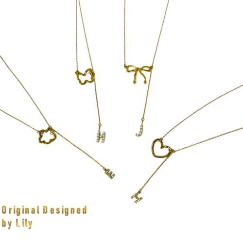 Initial Charm Personalized Pendant Necklace