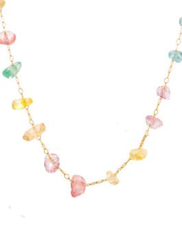 Pastel Prism Natural Tourmaline Jewelry Set