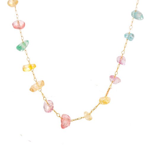 Pastel Prism Natural Tourmaline Jewelry Set