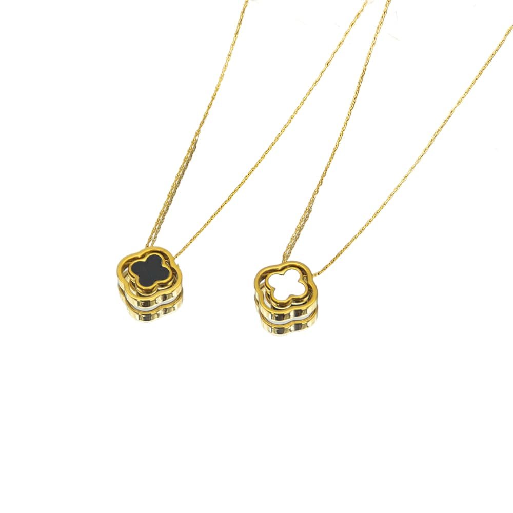 Reversible Clover Pendant Necklace