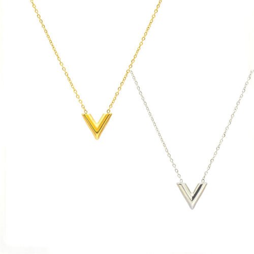 Vertex V-Pendant Necklace