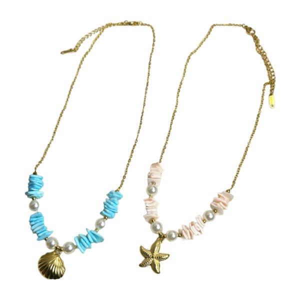 Bohemian Beach Stone Necklace