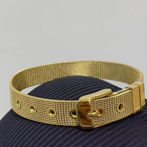 Mesh Belt Buckle Bracelet