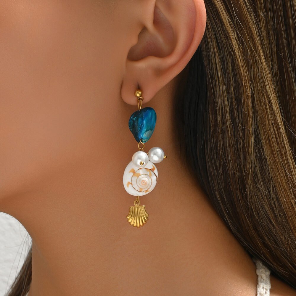 Tidal Treasure Drop Earrings - Image 3