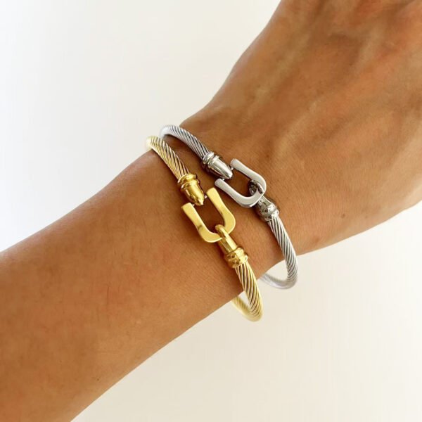 Twisted Cable Anchor Bangle