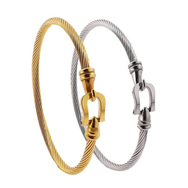 Twisted Cable Anchor Bangle