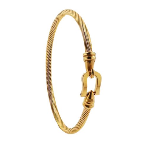 Twisted Cable Anchor Bangle