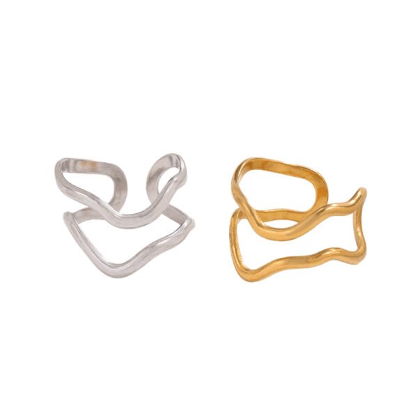 Abstract Line Art Ring