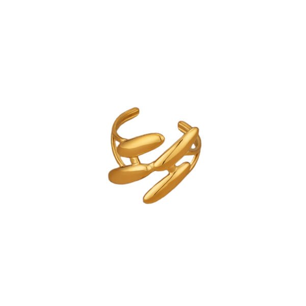 Abstract Spiral Open Ring