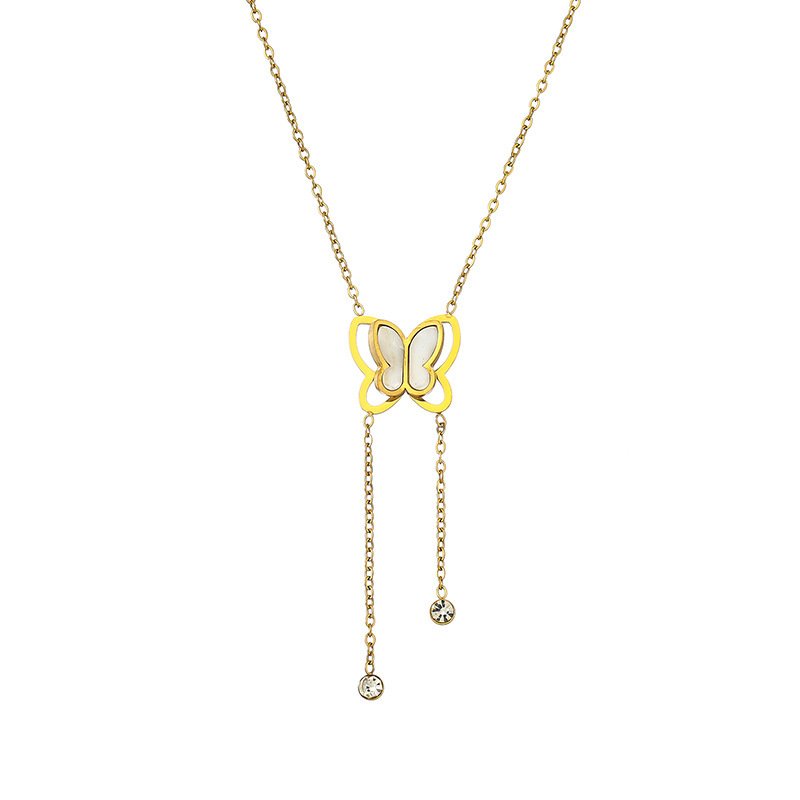 Butterfly Tassel Necklace