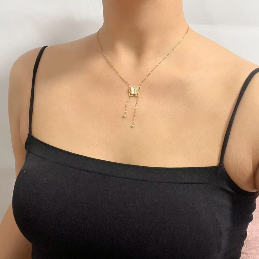 Butterfly Tassel Necklace - Image 2