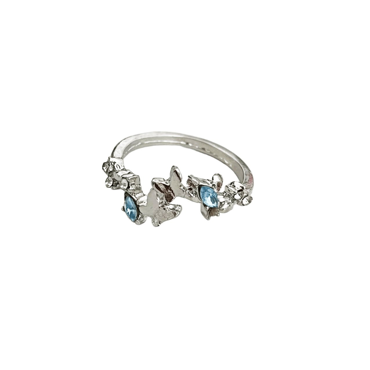 Butterfly Vine Zircon Open Ring
