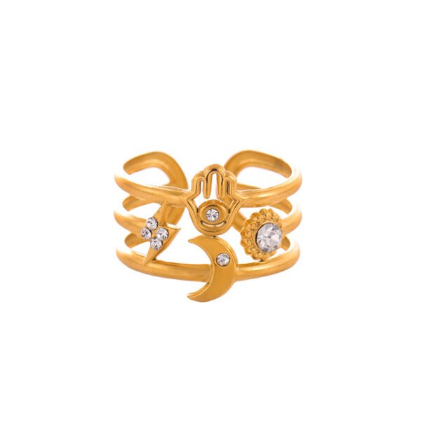 Celestial Symbols Open Ring