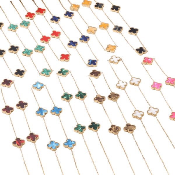 Five Clover Station Necklace