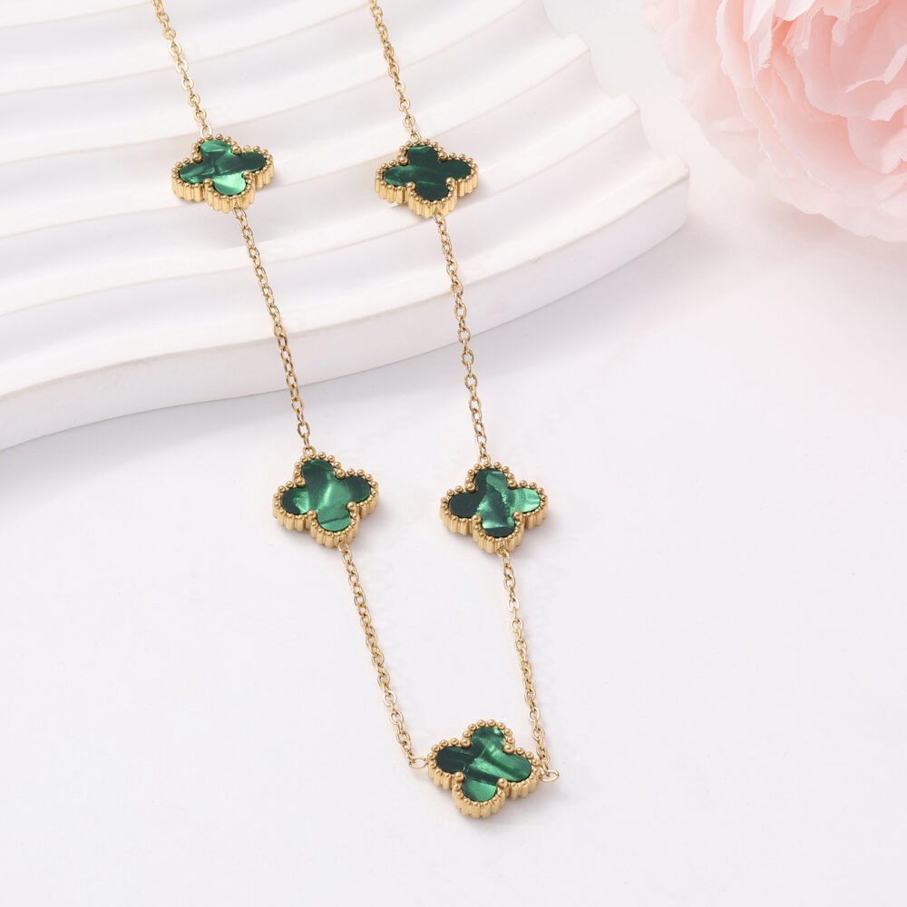 Five Clover Station Necklace - Image 14