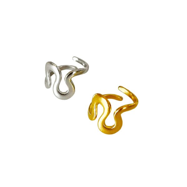 Fluid Wave Open Ring