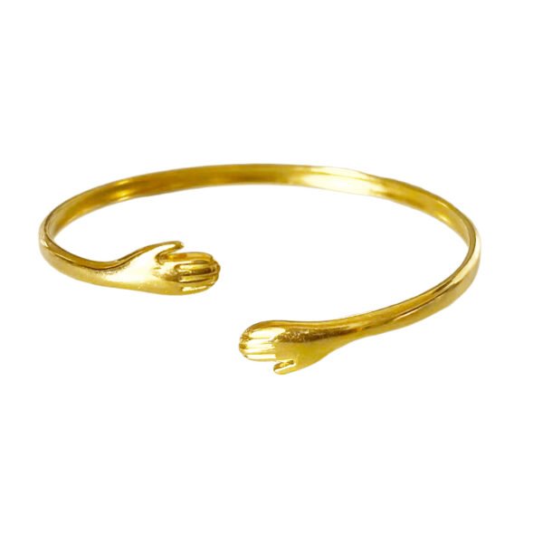 Golden Embrace Hug Bangle