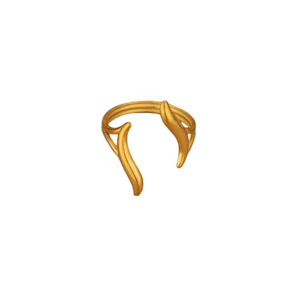 Golden Flame Wrap Ring