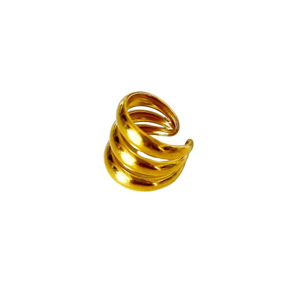 Golden Spiral Statement Ring