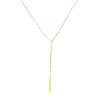 Golden Y-Drop Bar Necklace