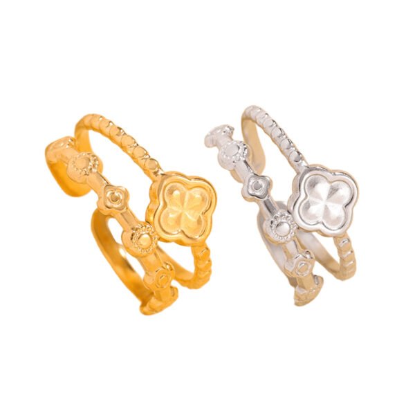 Lucky Clover Open Ring