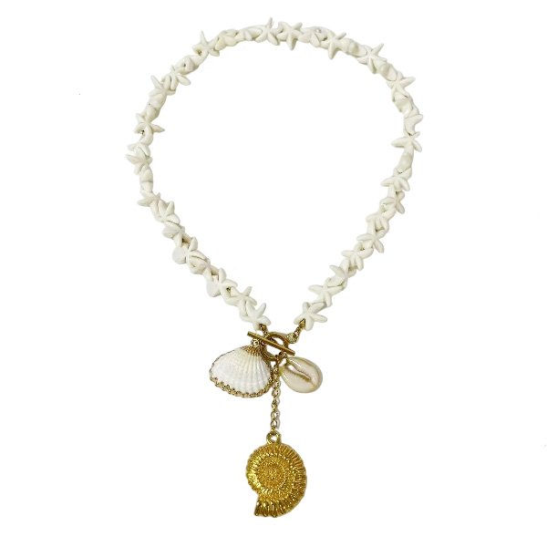 Ocean Treasures Shell Charm Necklace
