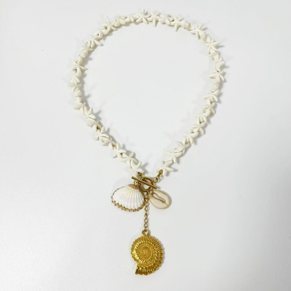 Ocean Treasures Shell Charm Necklace - Image 4