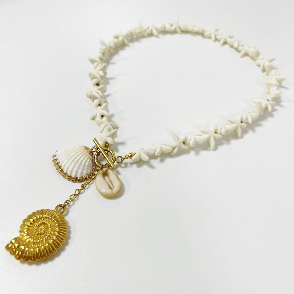 Ocean Treasures Shell Charm Necklace - Image 3