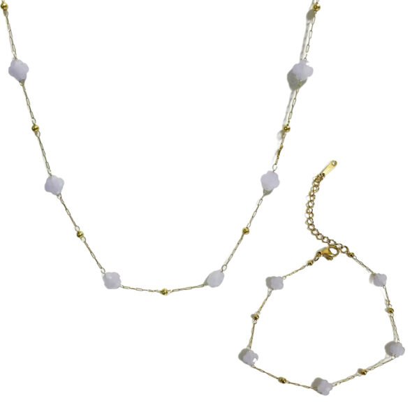 Purple Clover Chain Set