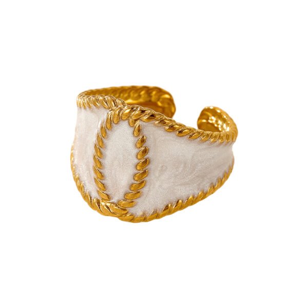 Rope Twist Enamel Ring