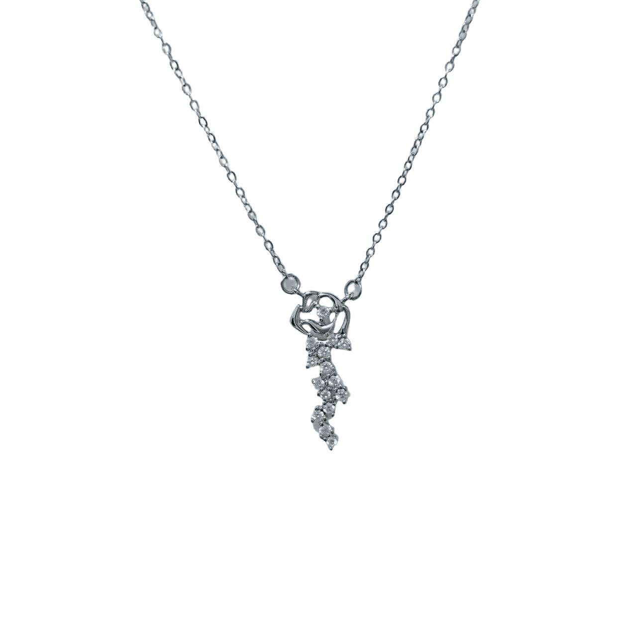 Rose Cascade Crystal Necklace