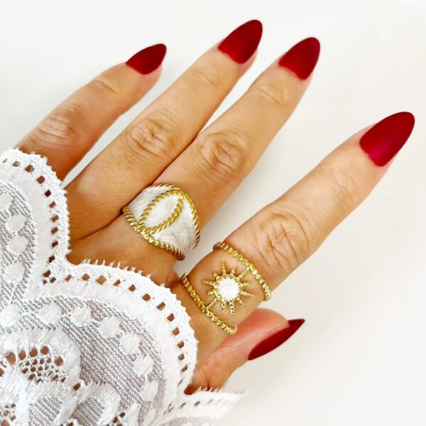 Sunburst Spiral Ring