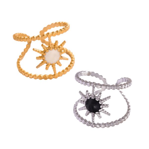 Sunburst Spiral Ring