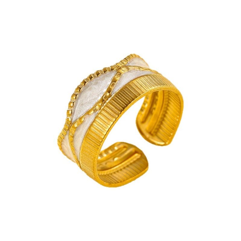 Vintage Textured Band Ring