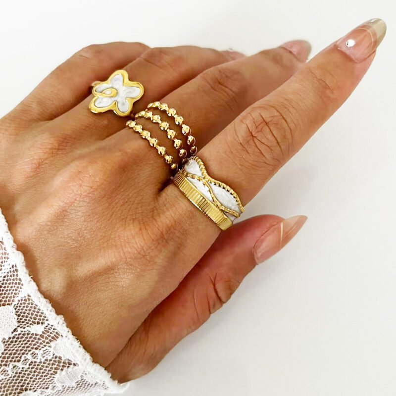 Vintage Textured Band Ring