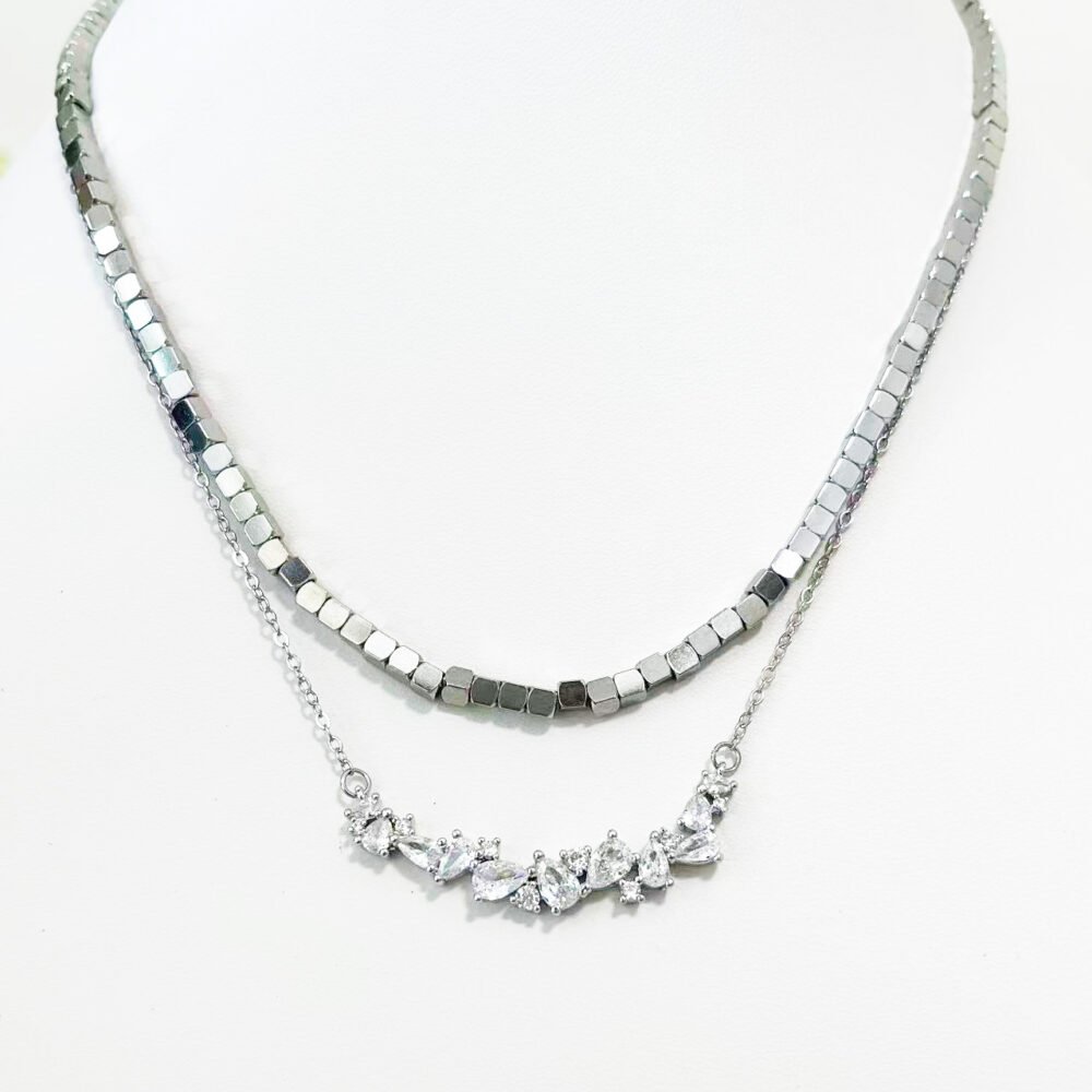 Zircon Vine Pendant Necklace - Image 7
