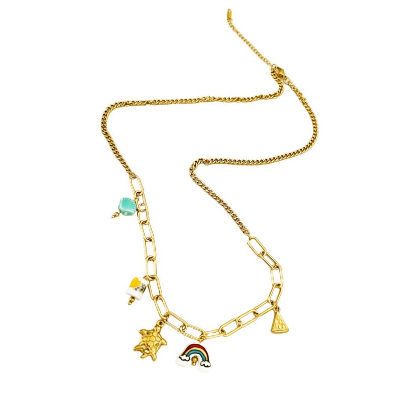 Beach Vibes Ocean Charms Necklace