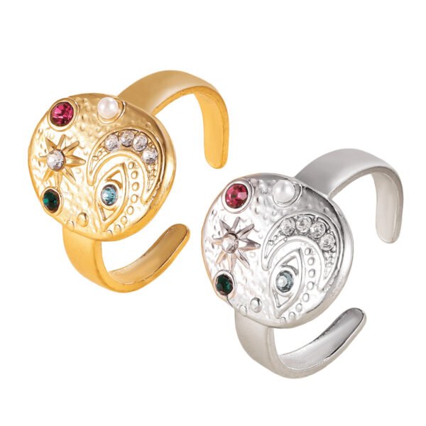 Celestial Evil Eye Open Ring