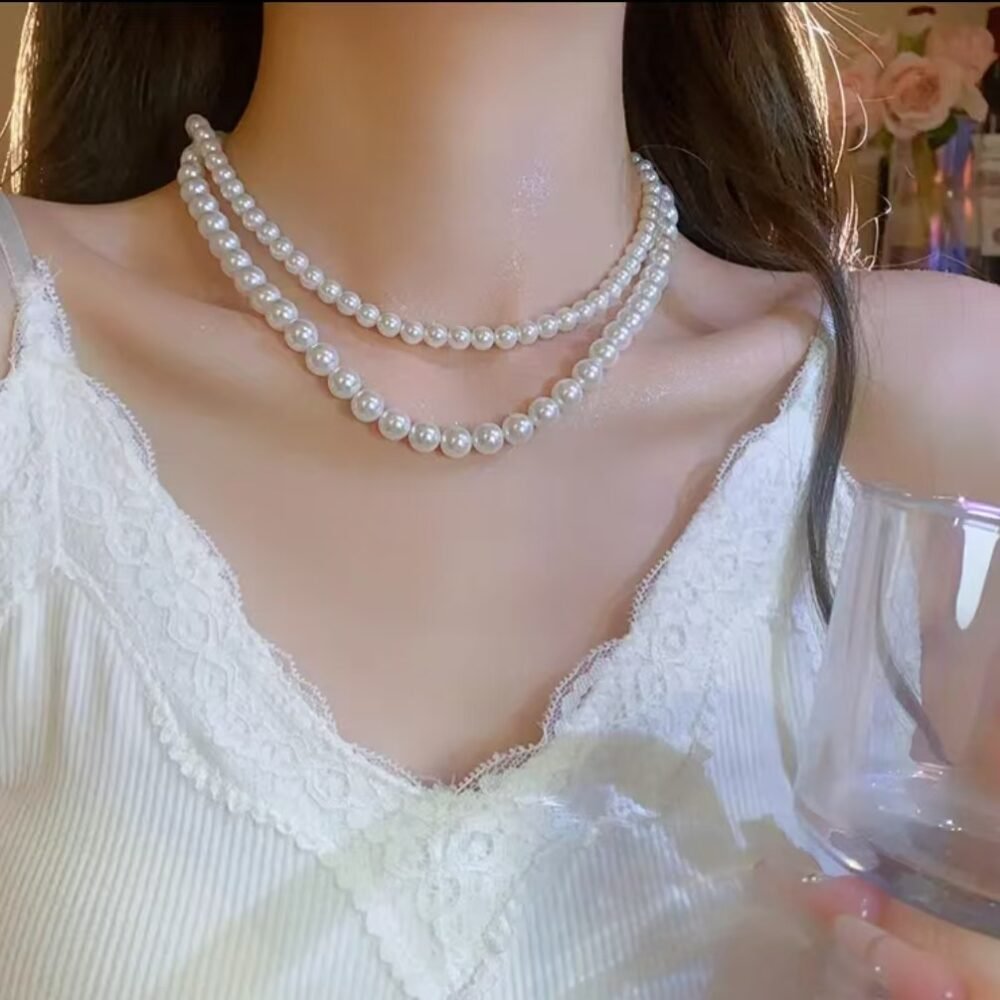 Classic Pearl Strand Necklace - Image 2