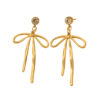 Crystal Bow Drop Earrings