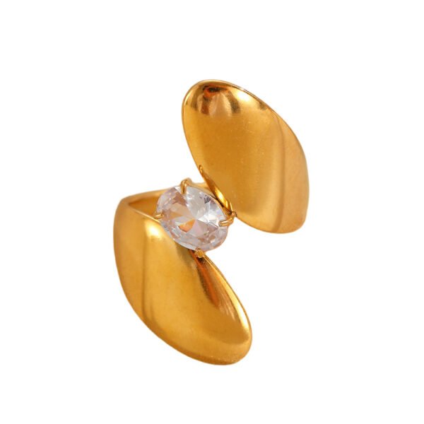 Crystal Petal Wrap Ring