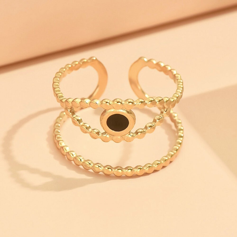 Evil Eye Beaded Ring - Image 5