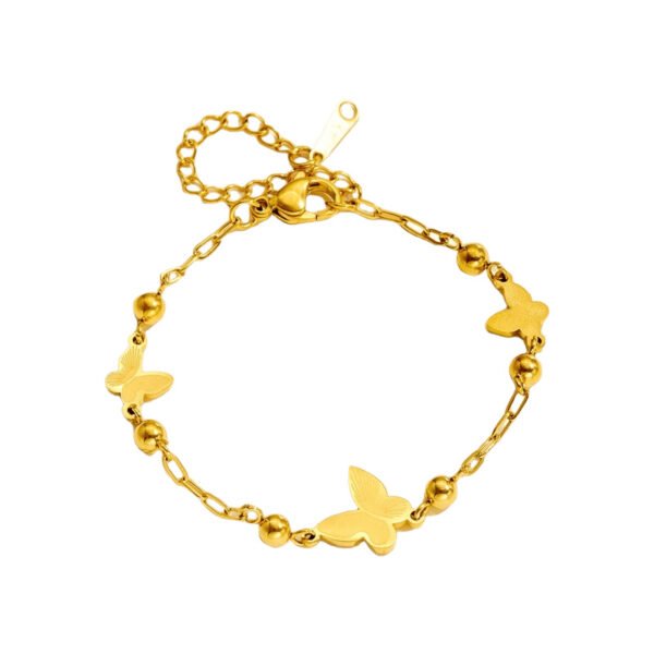 Gold Butterfly Chain Bracelet
