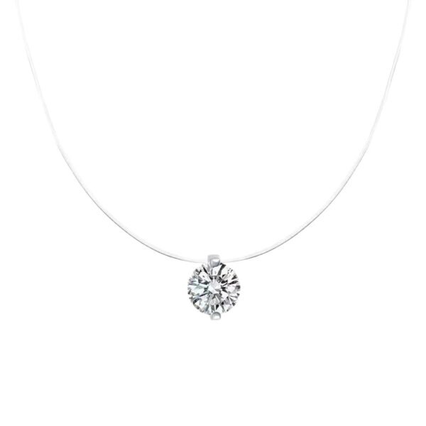 Invisible Crystal Zircon Necklace